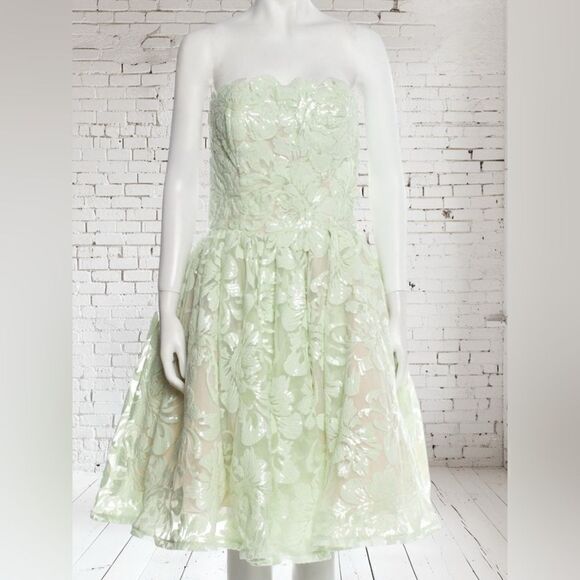 Jovani Lace Sequin Removable Straps cocktail dress - Picture 1 of 5